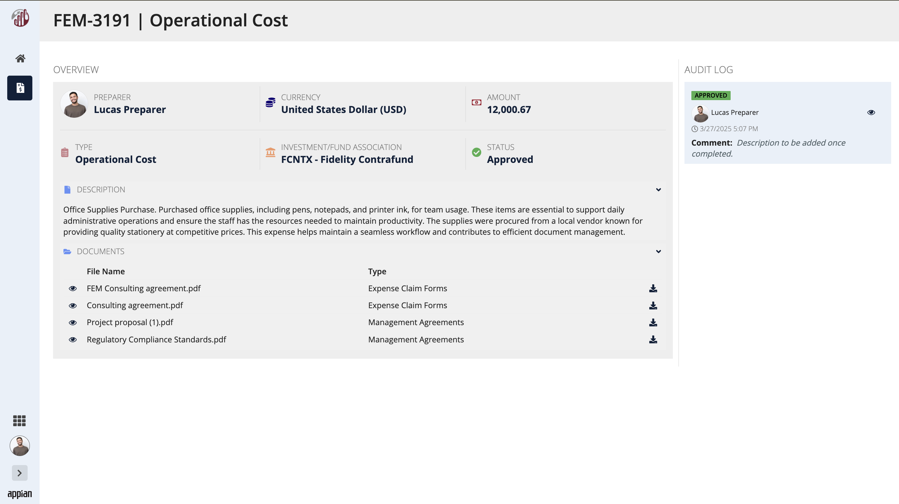 Expense Summary